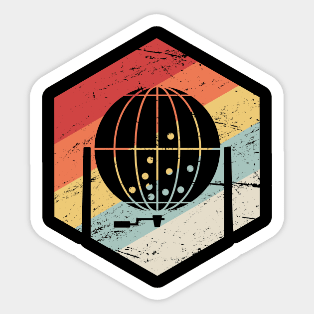 Retro Vintage Bingo Caller Icon Sticker by Wizardmode